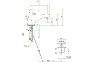 Смеситель для раковины Fiore  хром (37CR2210) - 2