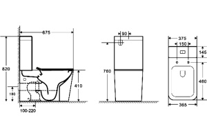 Унитаз-компакт Weltwasser WW SK Gelbach 001MT-GR безободковый с микролифтом матовый серый (10000005777) - 2