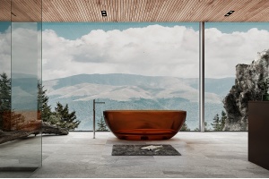 Ванна из полиэфирной смолы Abber Kristall 165х78 (AT9701Opal) - 2