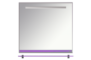 Джулия - 90 Зеркало с полочкой 12 мм сиреневое