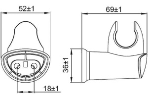 Держатель для лейки IDDIS 030 (030CP00I53) - 3