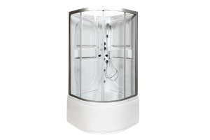 Душевая кабина Deto L 90х90 с гидромассажем, хром (L690NLED+GM) - 3