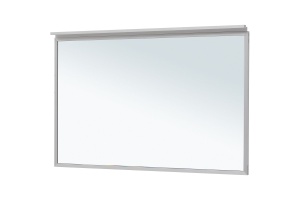 Зеркало Allen Brau Priority 120 с подсветкой серебро матовый - 3