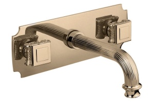 Смеситель для раковины Cezares OLIMP золото 24 карат (OLIMP-BLS2-03/24-M) - 3