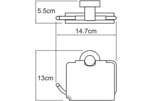 Держатель туалетной бумаги Wasserkraft Isen K-4025 - 3