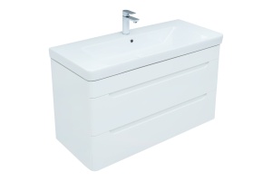 Тумба с раковиной Allen Brau Aquanet София 105 белый глянец - 2