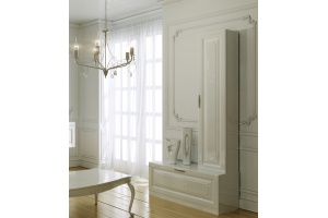 Шкаф-пенал Aqwella 5 stars Империя П35 подвесной белый глянец - 3