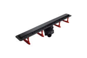 Душевой лоток Pestan Confluo Frameless Line 950 black glass