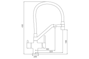 Смеситель для кухни Gappo белый - 2