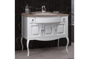 Тумба с раковиной Opadiris Лаура 100 белая матовая