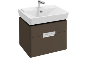 Тумба с раковиной Jacob Delafon Reve 60 светло-коричневый лак, 2 ящика - 3