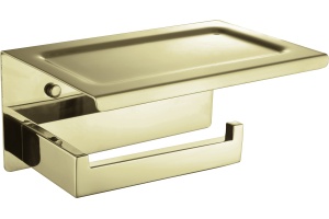 Держатель туалетной бумаги Boheme New Venturo 10311-G с полкой для телефона