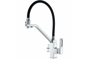 Смеситель для кухни Gappo черный хром