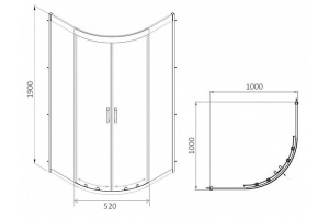 Душевой уголок AM.PM Gem W90G-401-100WT 100x100 + Сертификат AM.PM на 30 дней подписки на медиасервис - 3