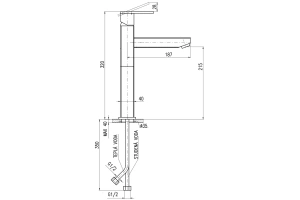 Смеситель для раковины Rav Slezak Loira золото - 2