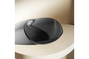 Раковина накладная ABBER Kristall 45 черный (AT2806Onyx)