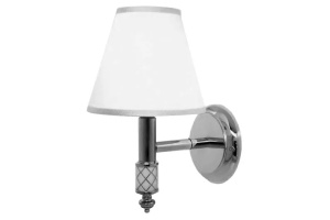 Бра Boheme Murano хром с белым абажуром
