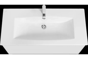 Тумба с раковиной Aquaton Сохо 100 белый глянцевый - 2