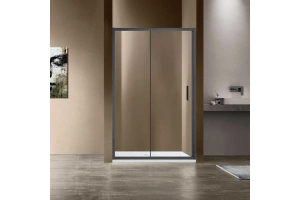Душевая дверь в нишу Vincea Garda 120х190 профиль сталь стекло прозрачное