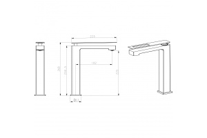 Смеситель для раковины Boheme Q черный матовый - 2