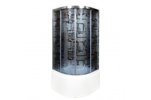 Душевая кабина Deto BM 100х100 хром (BM4510BLACK) - 2