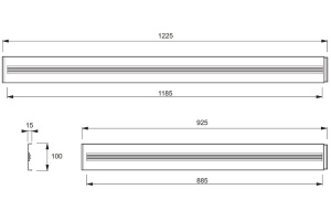 FLIGHT E62505-00  передняя панель для поддона - 2