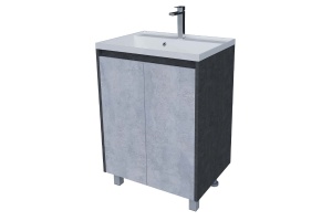 Тумба под раковину Stella Polar Кибэла 70 серый