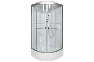 Душевая кабина Deto L 80х80 с электрикой, хром (L580EL) - 2