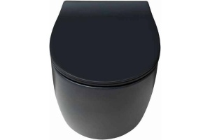 Чаша для подвесного унитаза Allen Brau Fantasy без сиденья черный матовый