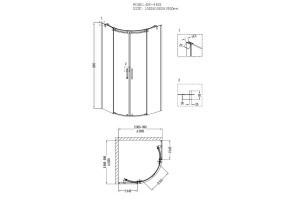 Душевой уголок Grossman Galaxy GR-4100 - 2
