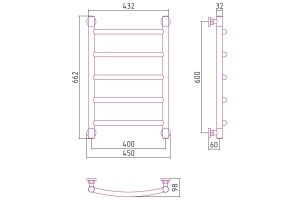 Полотенцесушитель водяной ДР 