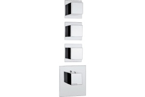 Термостат Bossini Cube 3 Outlets LP Z032205 для ванны с душем, хром - 2