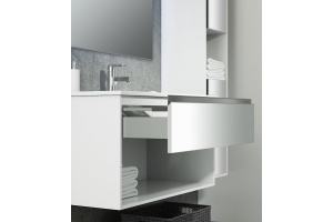 Тумба с раковиной Sanvit Контур 120 белый глянец - 3