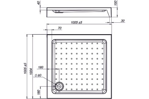 Поддон для душа Vincea VST-3AS-1010 100x100 - 2