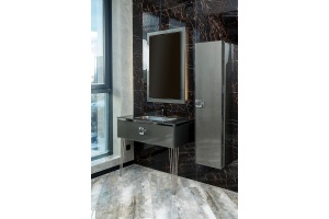 Тумба под раковину Armadi Art Lucido 80 серый - 3