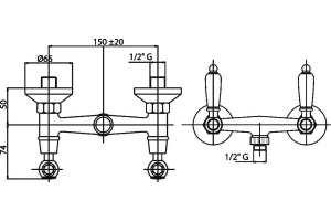 Смеситель Cezares Diamond DIAMOND-D-01-Sw для душа - 2