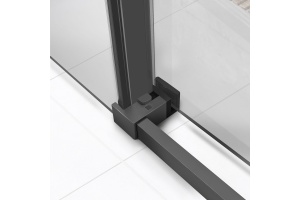 Душевая дверь Vincea Slim Soft 140х200 профиль сталь стекло прозрачное - 2