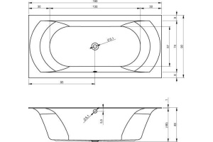 Акриловая ванна Riho Linares 190 - 2