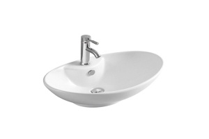 Раковина накладная CeramaLux N 66.5 см белый (7025)