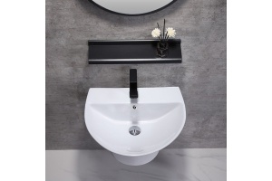 Раковина подвесная CeramaLux NB 57 см белый (NB165)