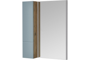 Шкаф подвесной Aquaton Мишель 23 светлое дерево-голубой - 3