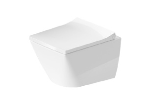 Duravit Viu Унитаз подвесной компактный безободковый 370х480мм цвет белый
