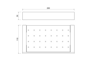 Полка Timo Petruma золото матовое - 2