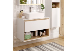 Тумба для комплекта Cersanit Louna 80 со столешницей