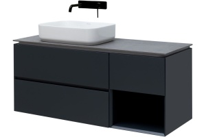 Тумба под раковину Allen Brau Infinity 120 L черный матовый