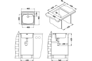 Мойка кухонная Alveus Basic 130 - 3