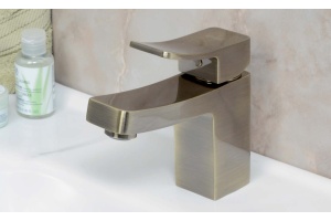 Смеситель Wasserkraft Exter 1603 для раковины, светлая бронза - 2