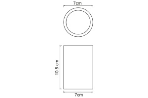 Стакан для зубных щеток WasserKRAFT Neime черный - белый - 3