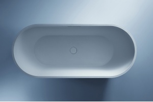 Ванна из искусственного камня Abber Frankfurt 170х75 белая без гидромассажа - 2