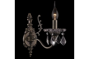 Бра Eurosvet Elisha 3281/1 античная бронза/прозрачный хрусталь Strotskis - 2